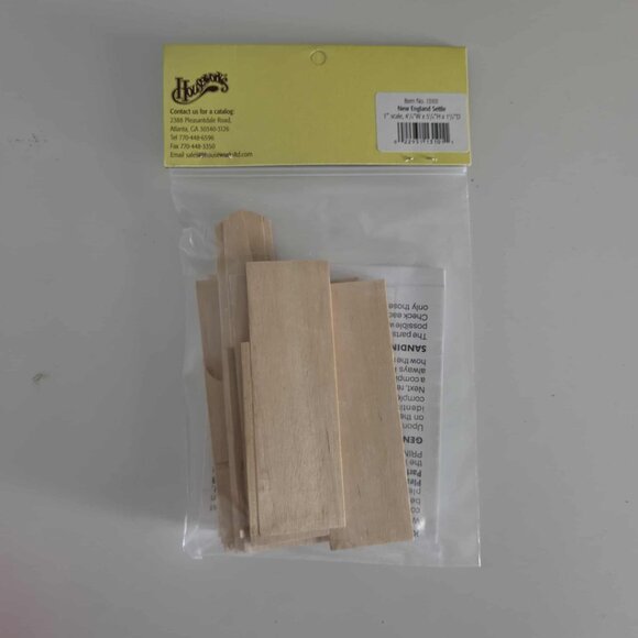 NWT The Colonial Collection New England Settle Dollhouse Miniature Kit - Picture 3 of 4